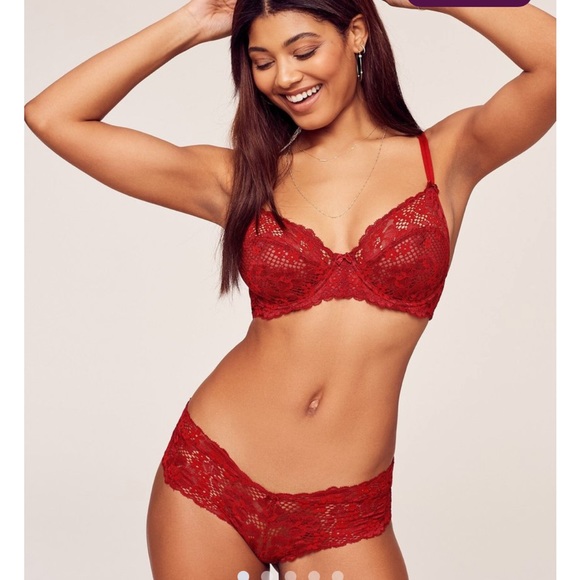 Red adore me Cinthia set. 36c and L - Picture 5 of 7